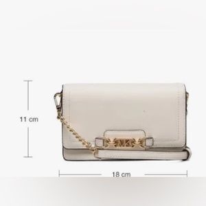 NEW Michael Kors Heather Extra-Small Leather Crossbody Bag